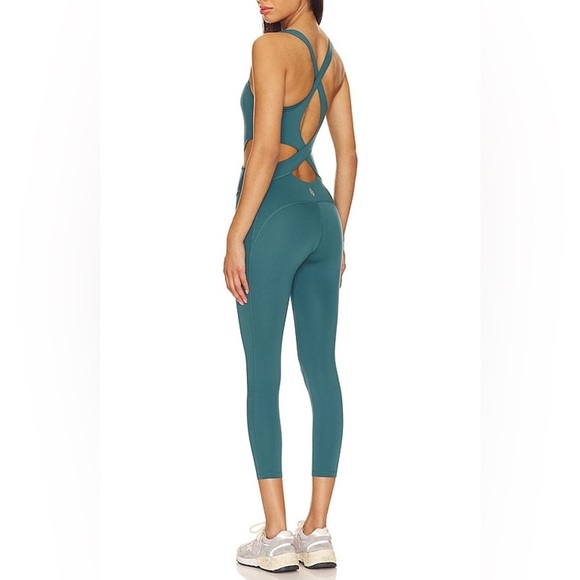 FP Movement by Free People Back It Up Onesie - Size XS - Pacific - NWT - Picture 1 of 7